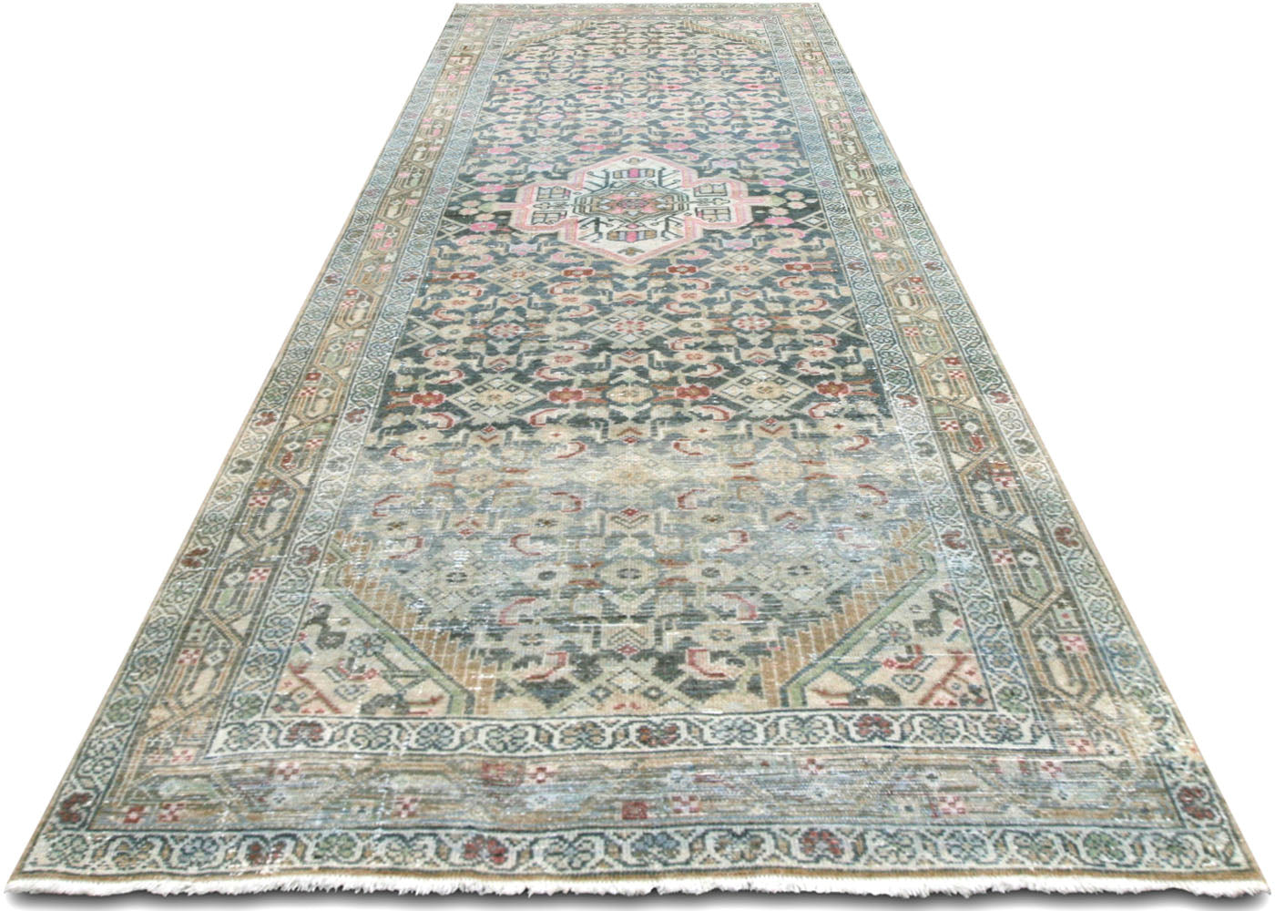 Antique Persian Melayer Runner - 3'9" x 10'5"