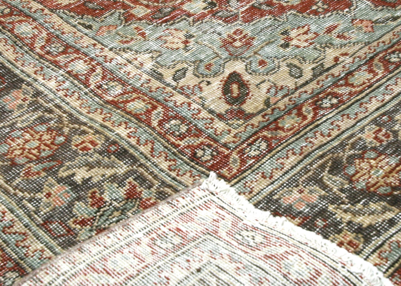 Semi Antique Persian Tabriz Rug - 6'2"x 10'1"