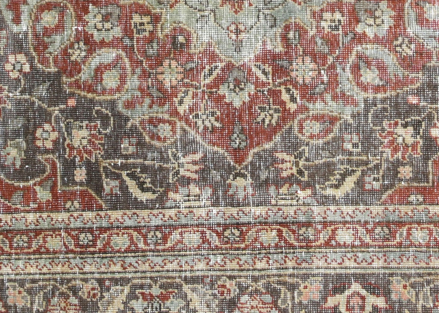 Semi Antique Persian Tabriz Rug - 6'2"x 10'1"