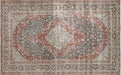 Semi Antique Persian Tabriz Rug - 6'2"x 10'1"