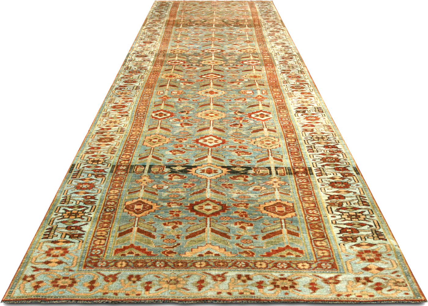 Antique Persian Bidjar Runner - 3'9" x 16'8'