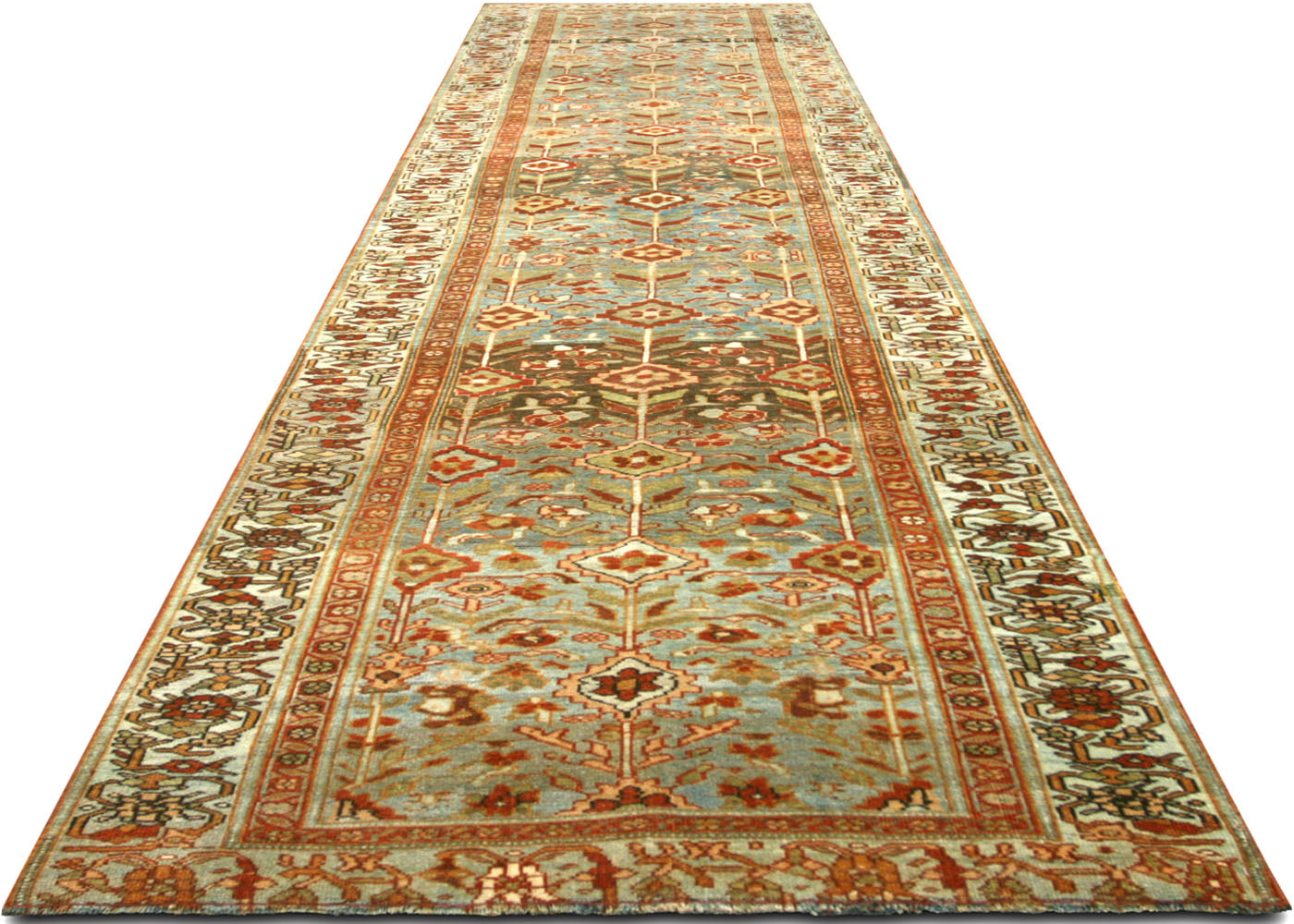Antique Persian Bidjar Runner - 3'9" x 16'8'