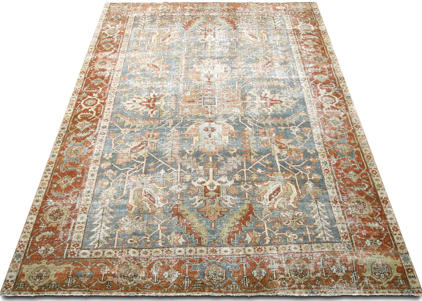 Antique Persian Heriz Rug - 8'6" x 11'7"