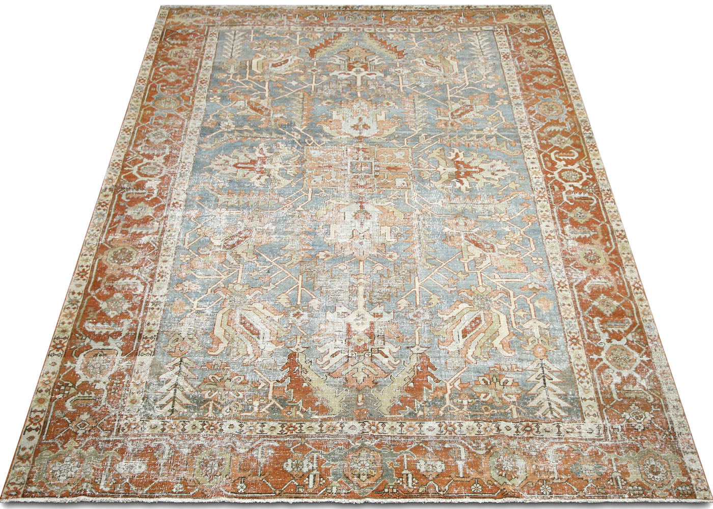 Antique Persian Heriz Rug - 8'6" x 11'7"