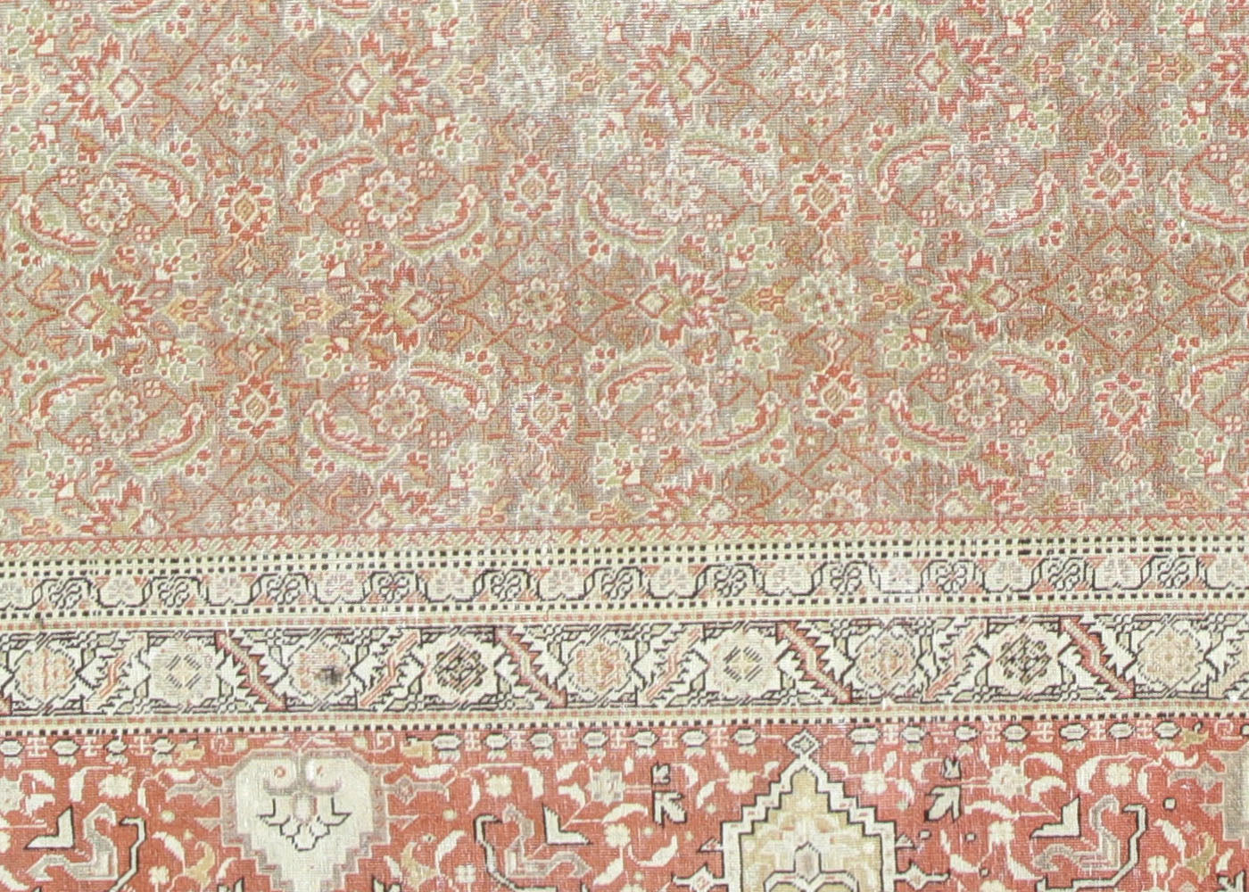 Vintage Persian Tabriz Rug - 9'11" x 12'10"