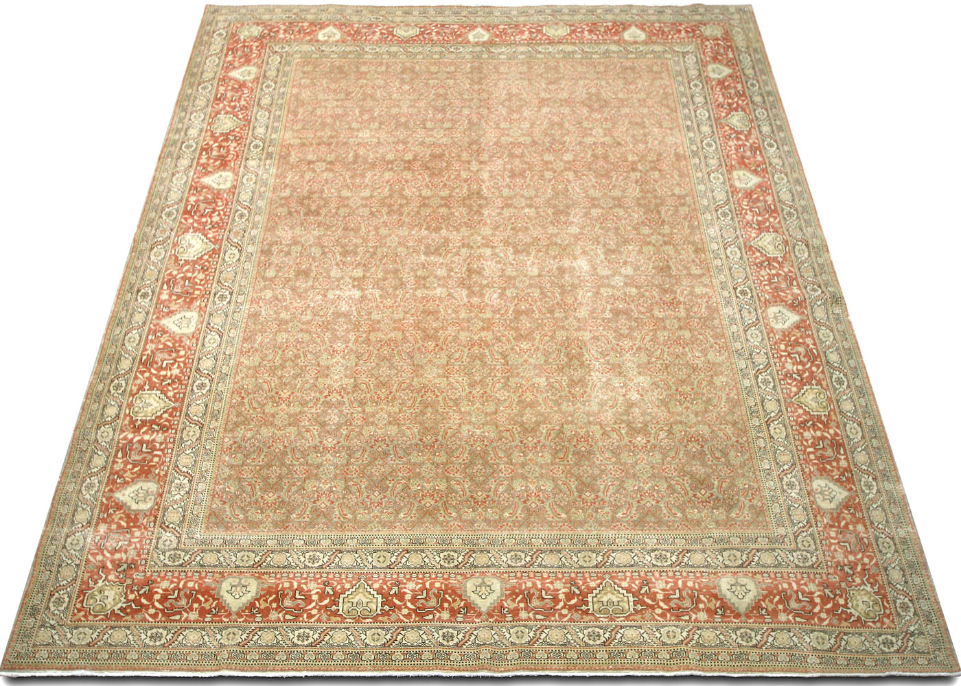 Vintage Persian Tabriz Rug - 9'11" x 12'10"