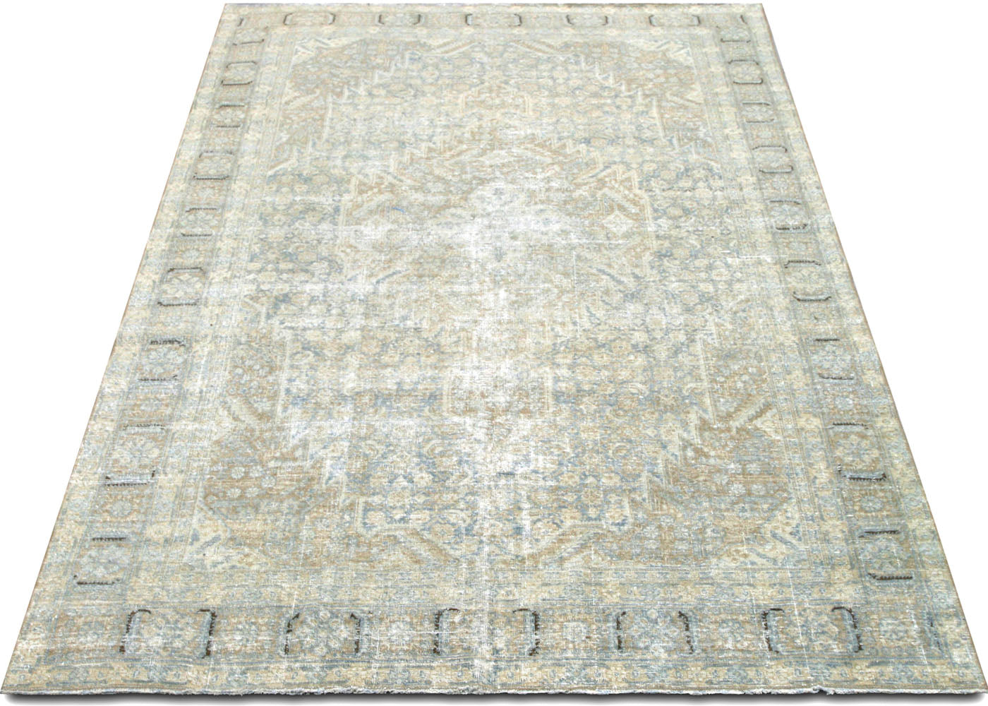 Semi Antique Persian Tabriz Rug - 6'3" x 9'10"