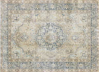 Semi Antique Persian Tabriz Rug - 4'3" x 5'10"