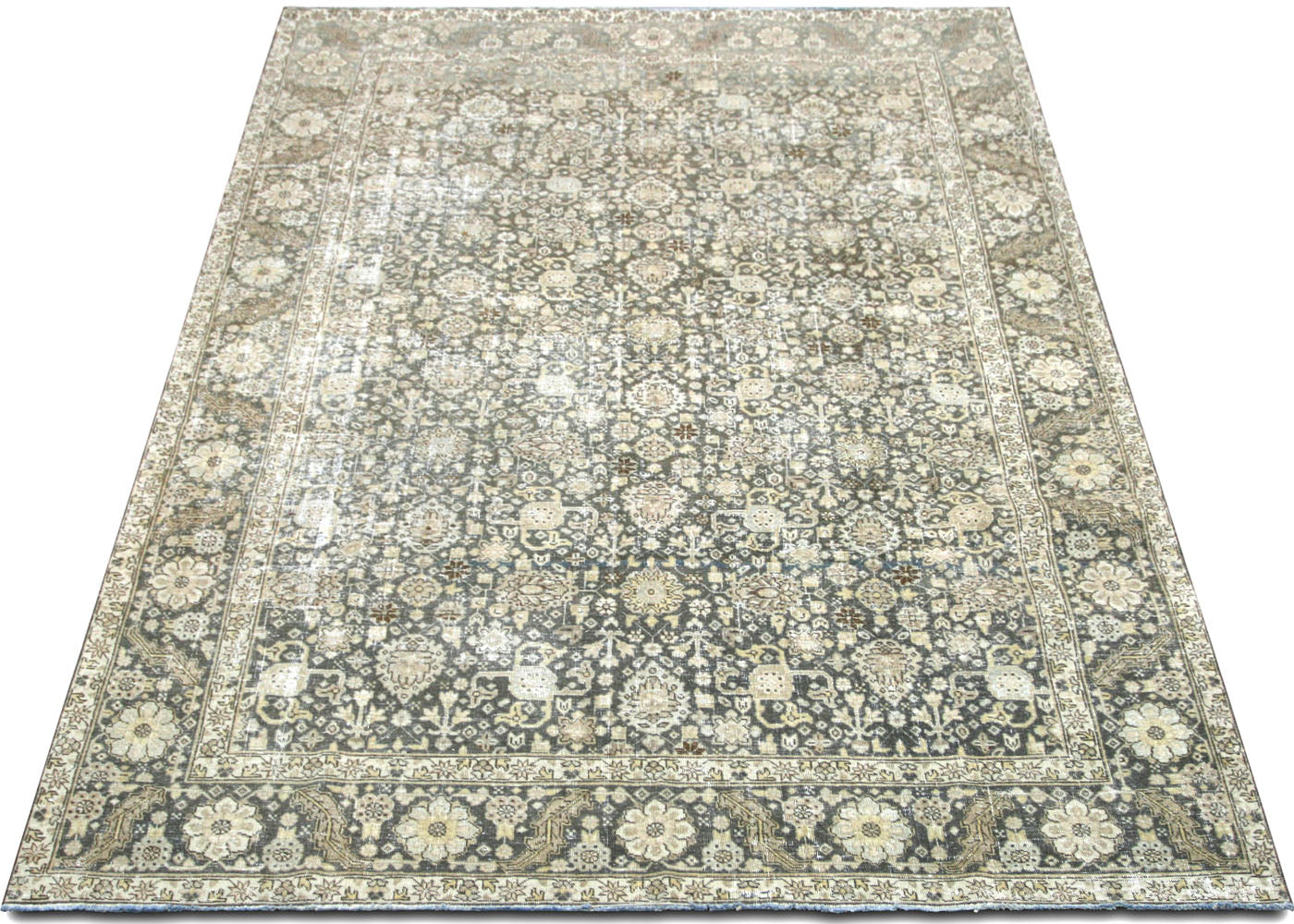 Semi Antique Persian Tabriz Rug - 7'1" x 10'9"