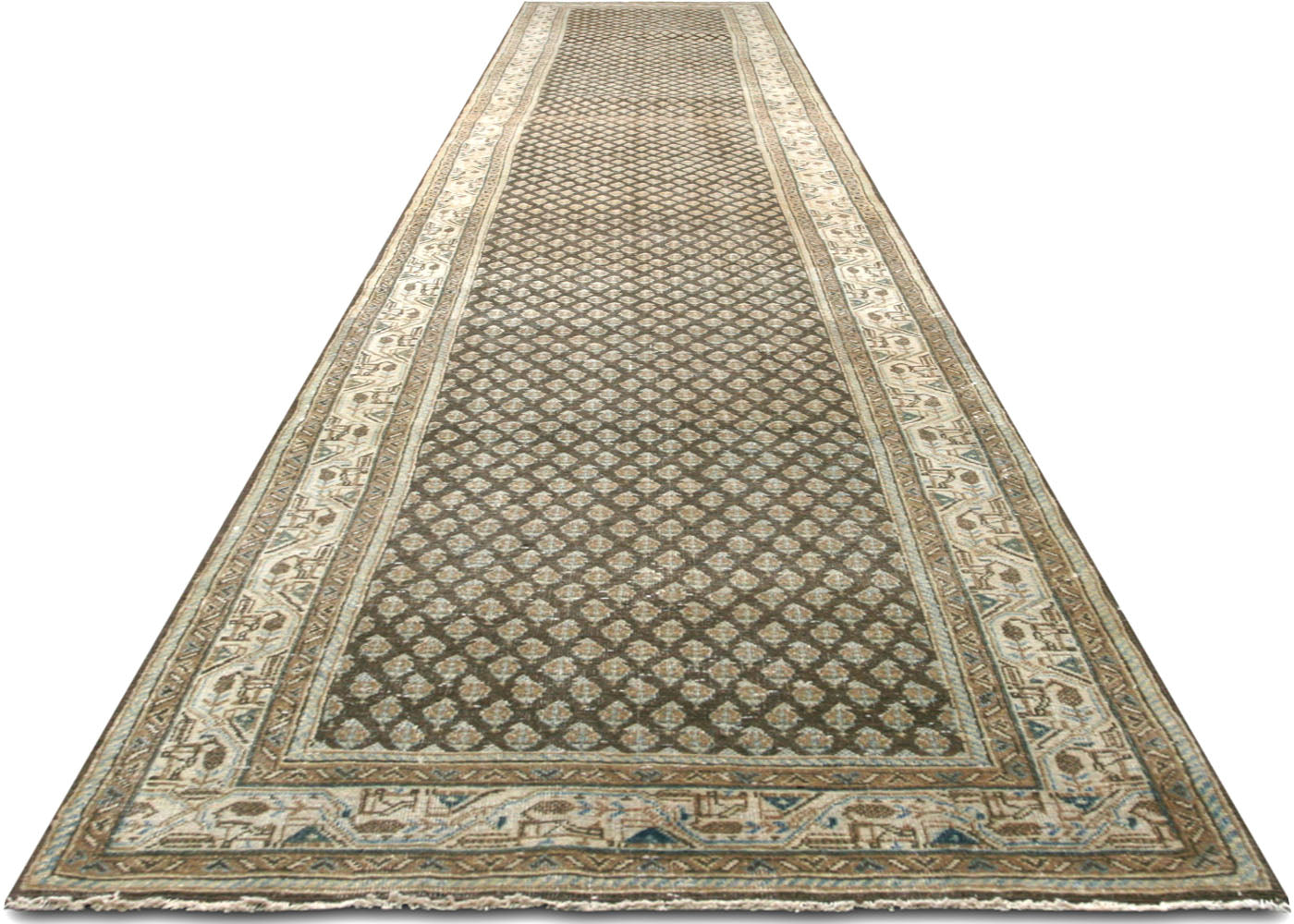 Semi Antique Persian Melayer Runner - 2'8" x 17'10"