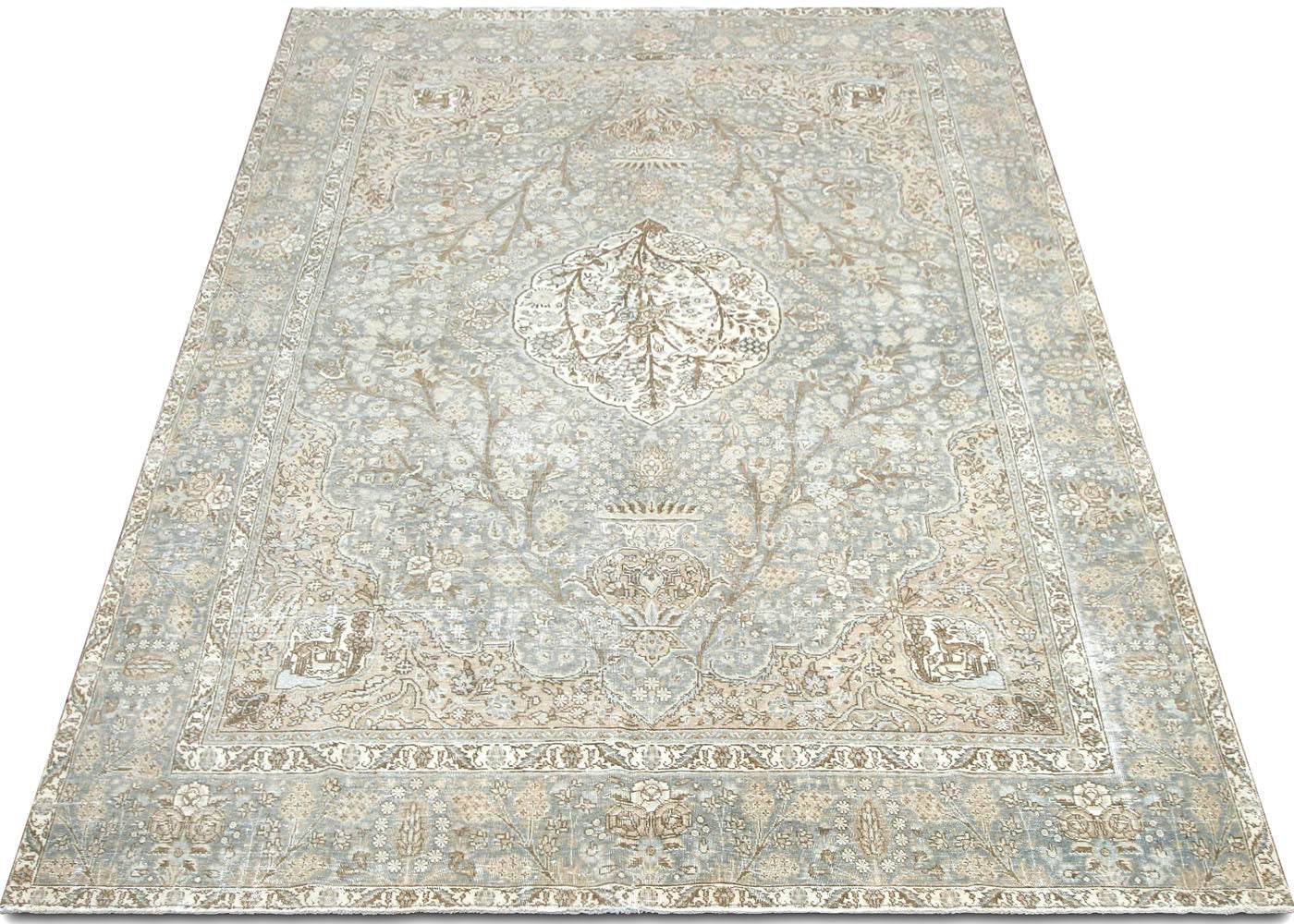 Vintage Persian Tabriz Rug - 8'2" x 12'2"