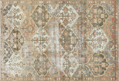 Semi Antique Persian Tabriz Rug - 3'4 x 3'7 — Nalbandian