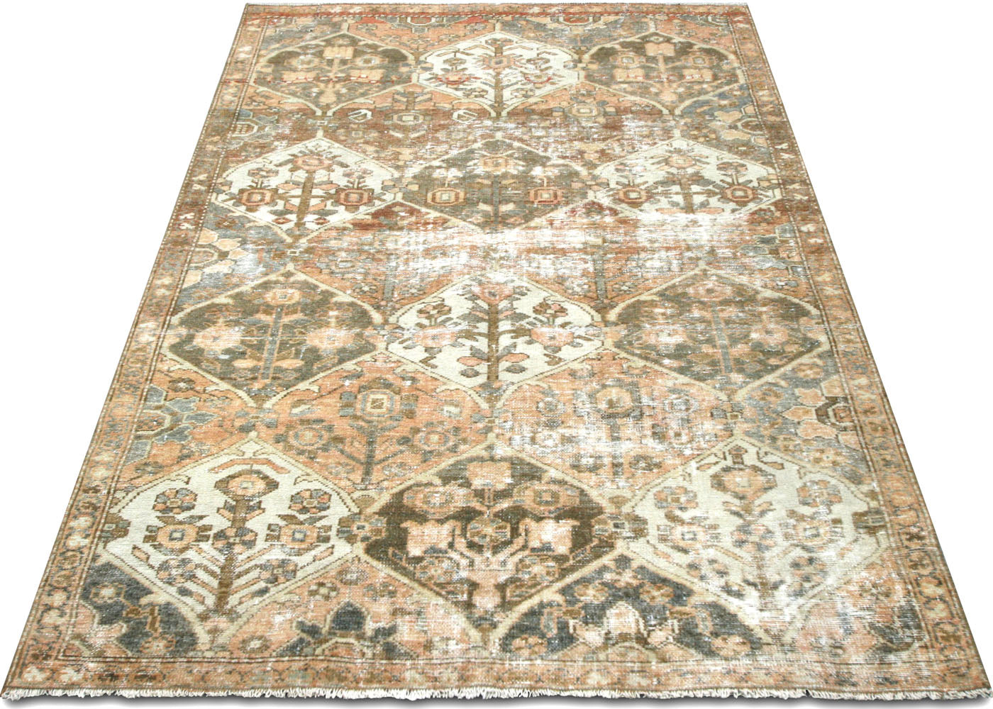 Vintage Persian Baktiari Rug - 3'10" x 5'6"