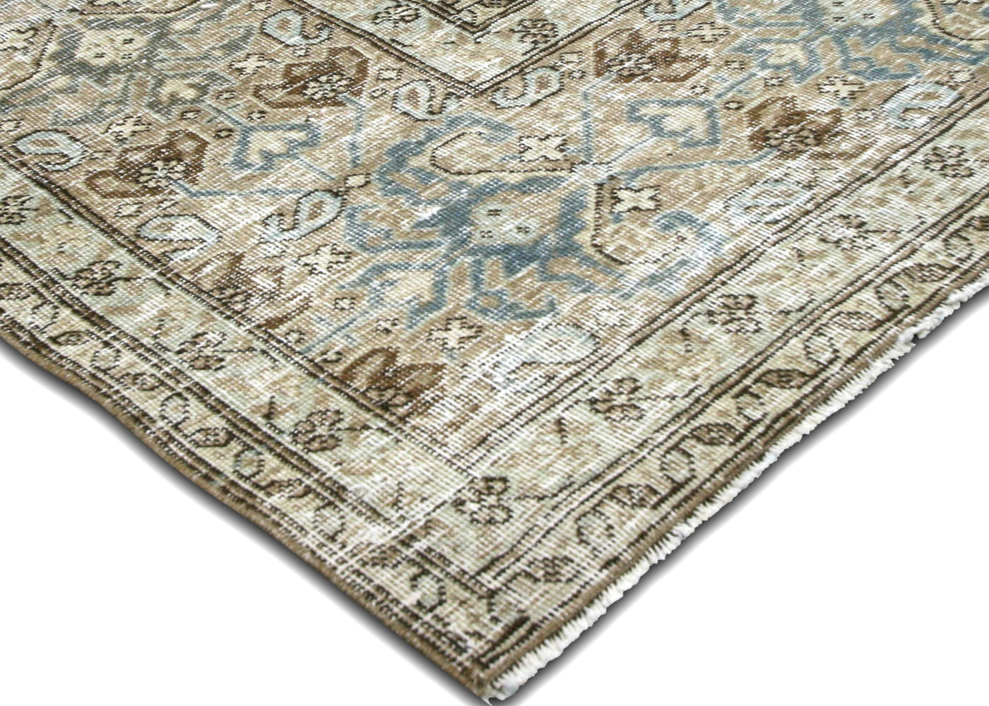 Semi Antique Persian Tabriz Rug - 8'10"x 11'11"