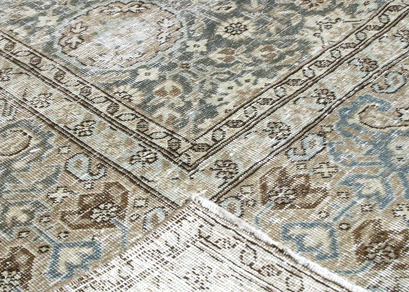 Semi Antique Persian Tabriz Rug - 8'10"x 11'11"