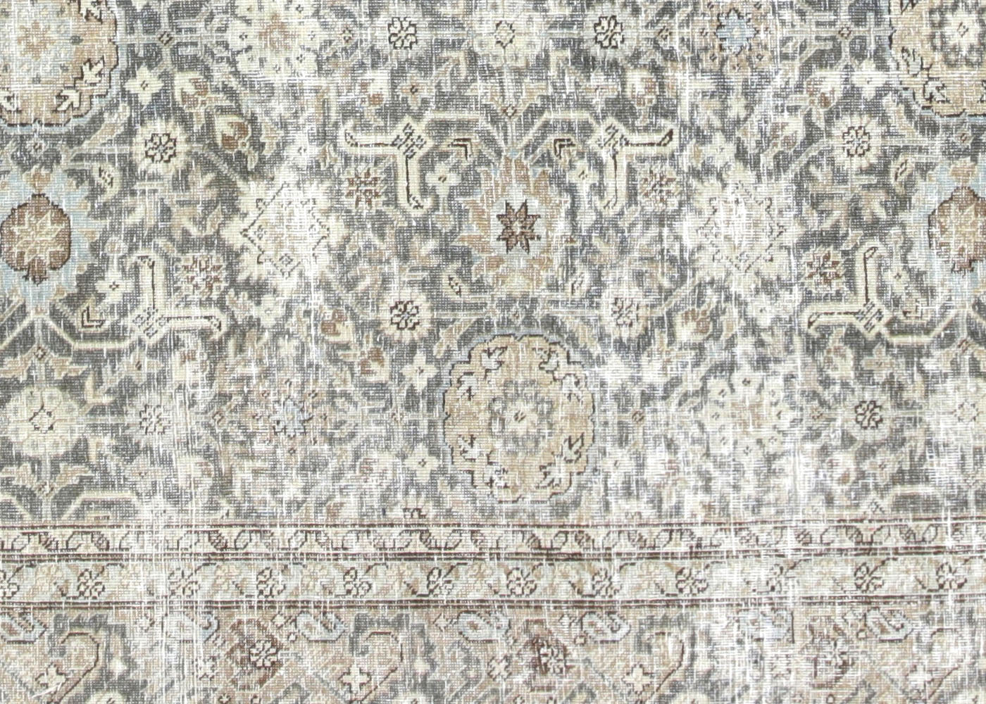 Semi Antique Persian Tabriz Rug - 8'10"x 11'11"