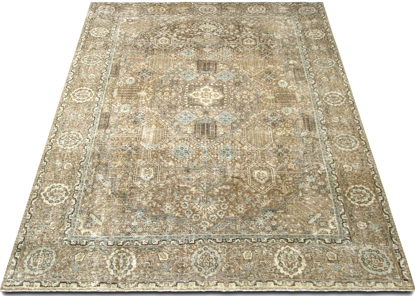 Vintage Persian Tabriz Rug - 11' x 14'5"