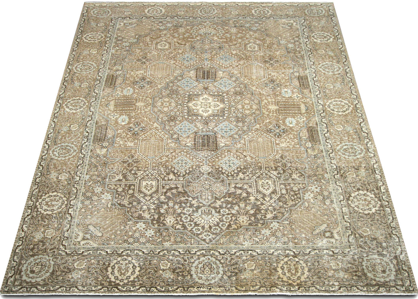Vintage Persian Tabriz Rug - 11' x 14'5"