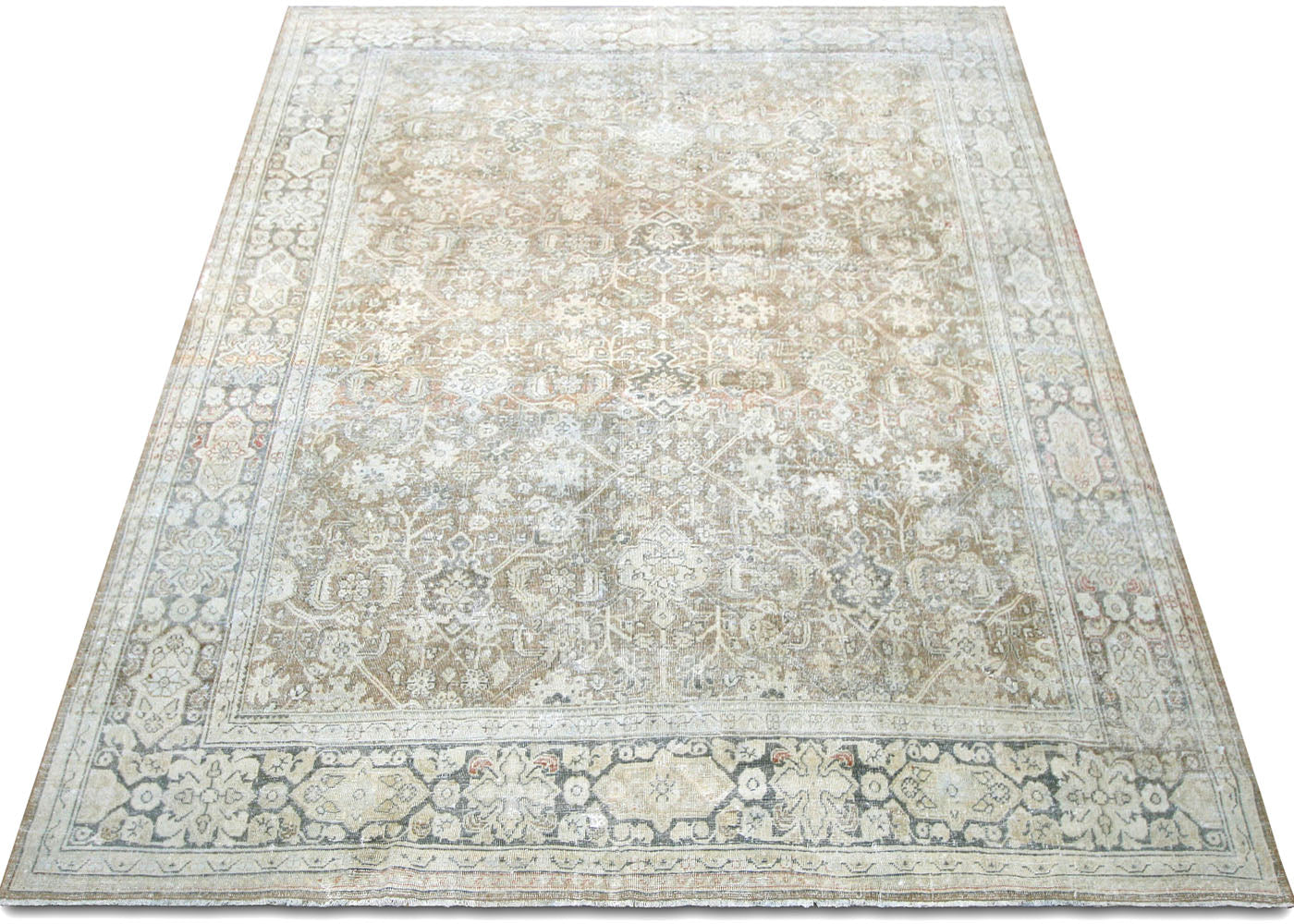 Semi Antique Persian Mahal Rug - 9'5" x 11'11"