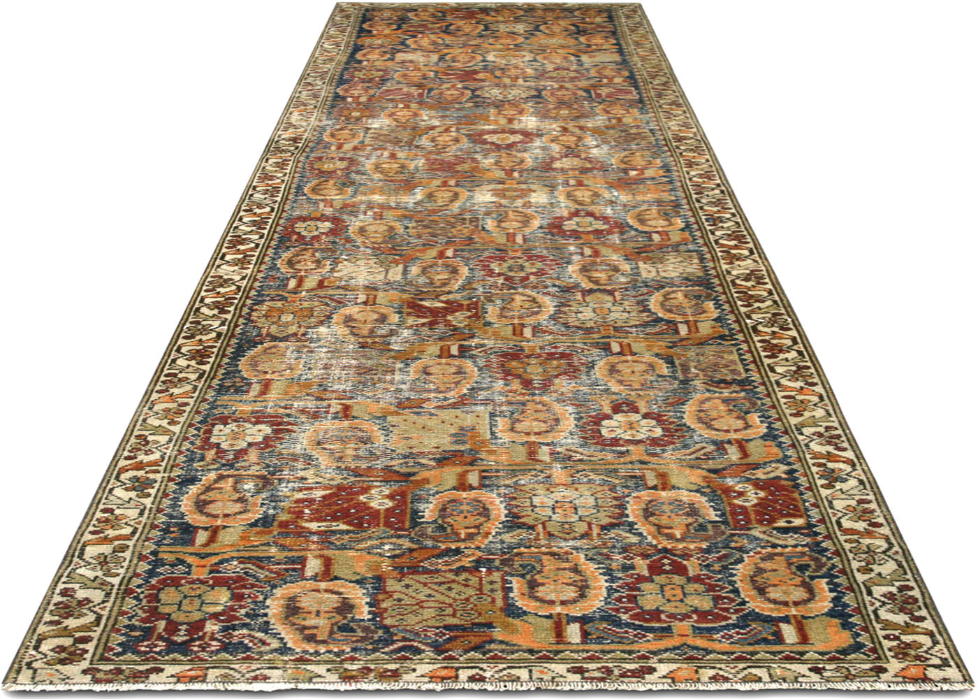 Antique Persian Melayer Runner - 3' x 12'10"