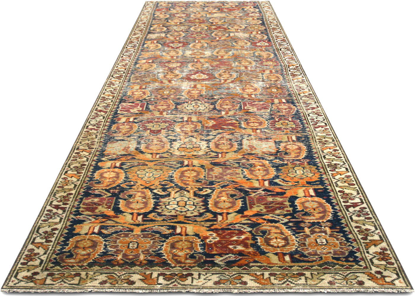 Antique Persian Melayer Runner - 3' x 12'10"