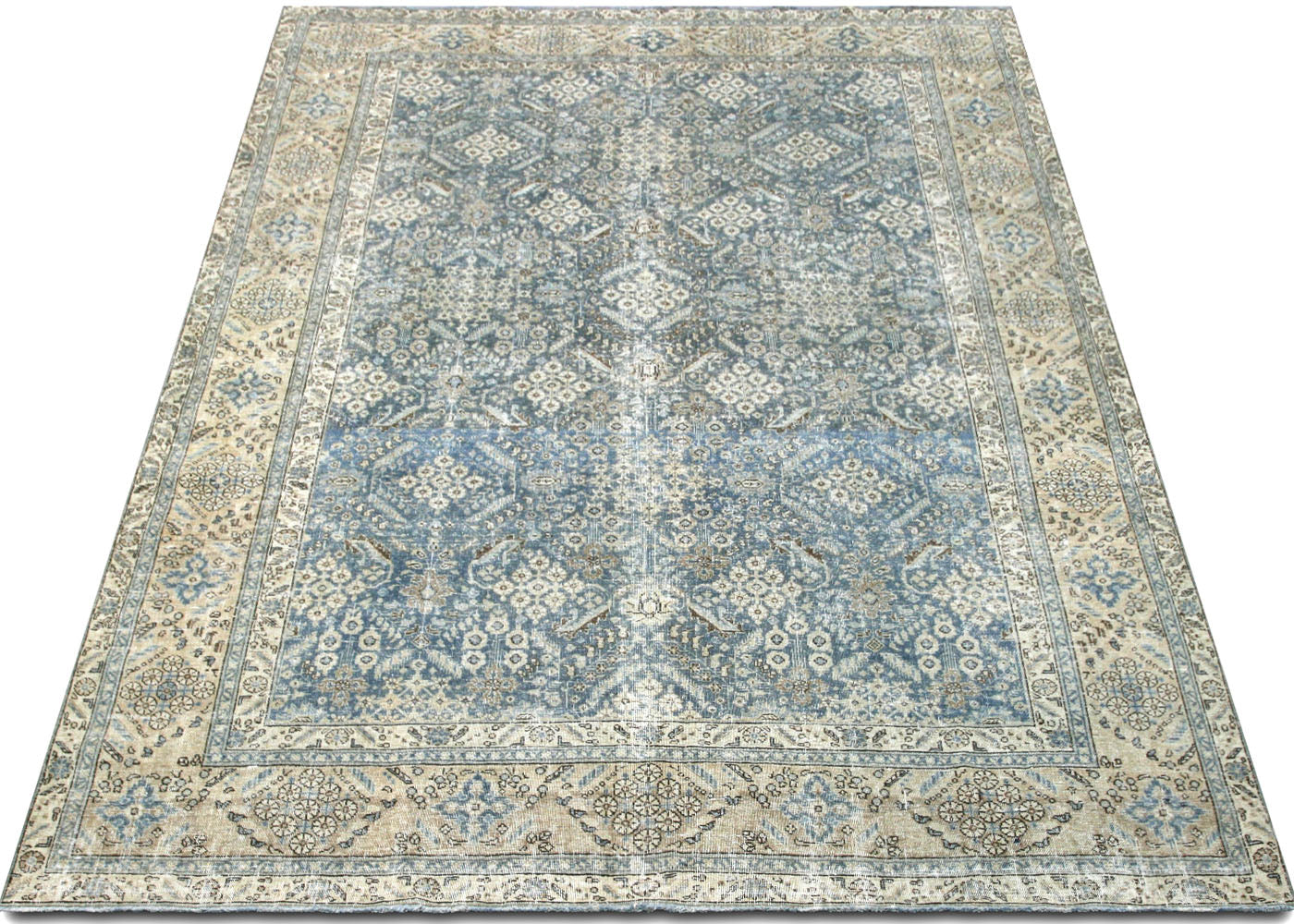 Semi Antique Persian Tabriz Rug - 7'7" x 10'4"