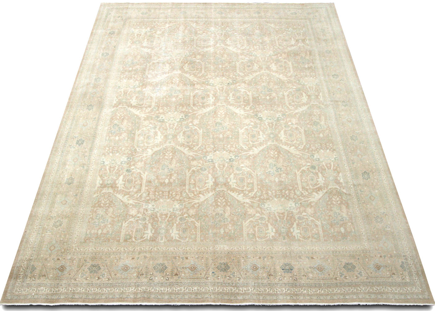 Vintage Persian Tabriz Rug - 8'6" x 11'7"