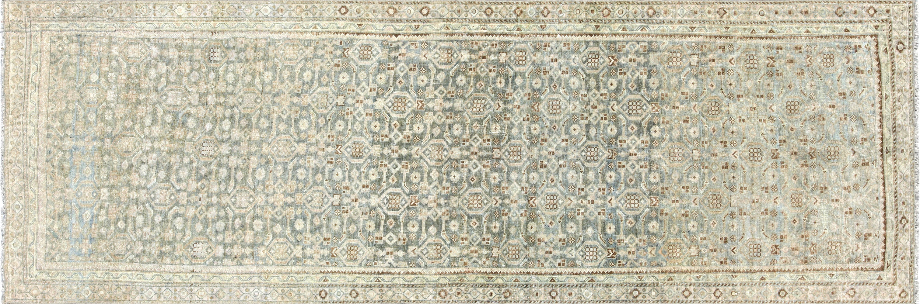 Antique Persian Bidjar Runner - 3'1" x 9'3"