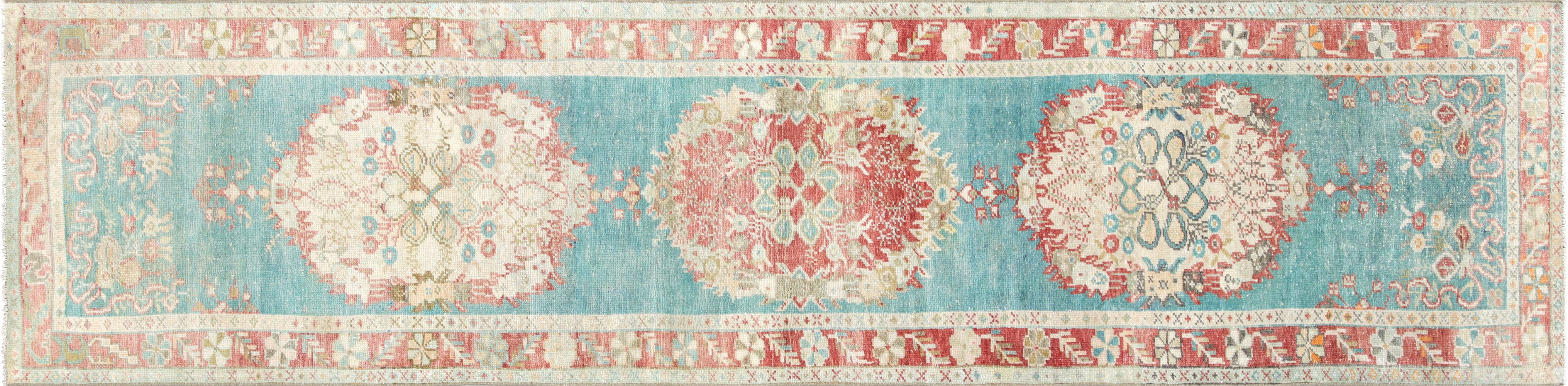 Vintage Turkish Oushak Runner - 2'7" x 10'6"