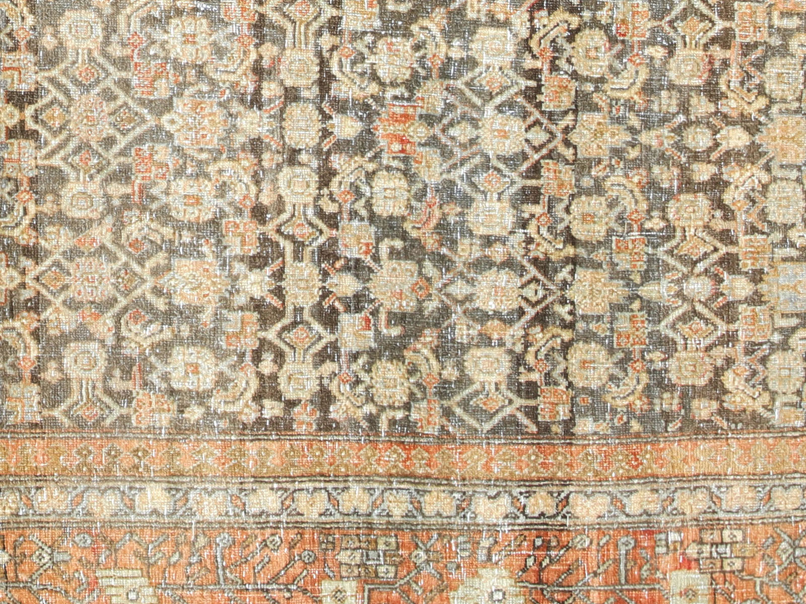 Antique Persian Bidjar Rug - 6'10" x 10'