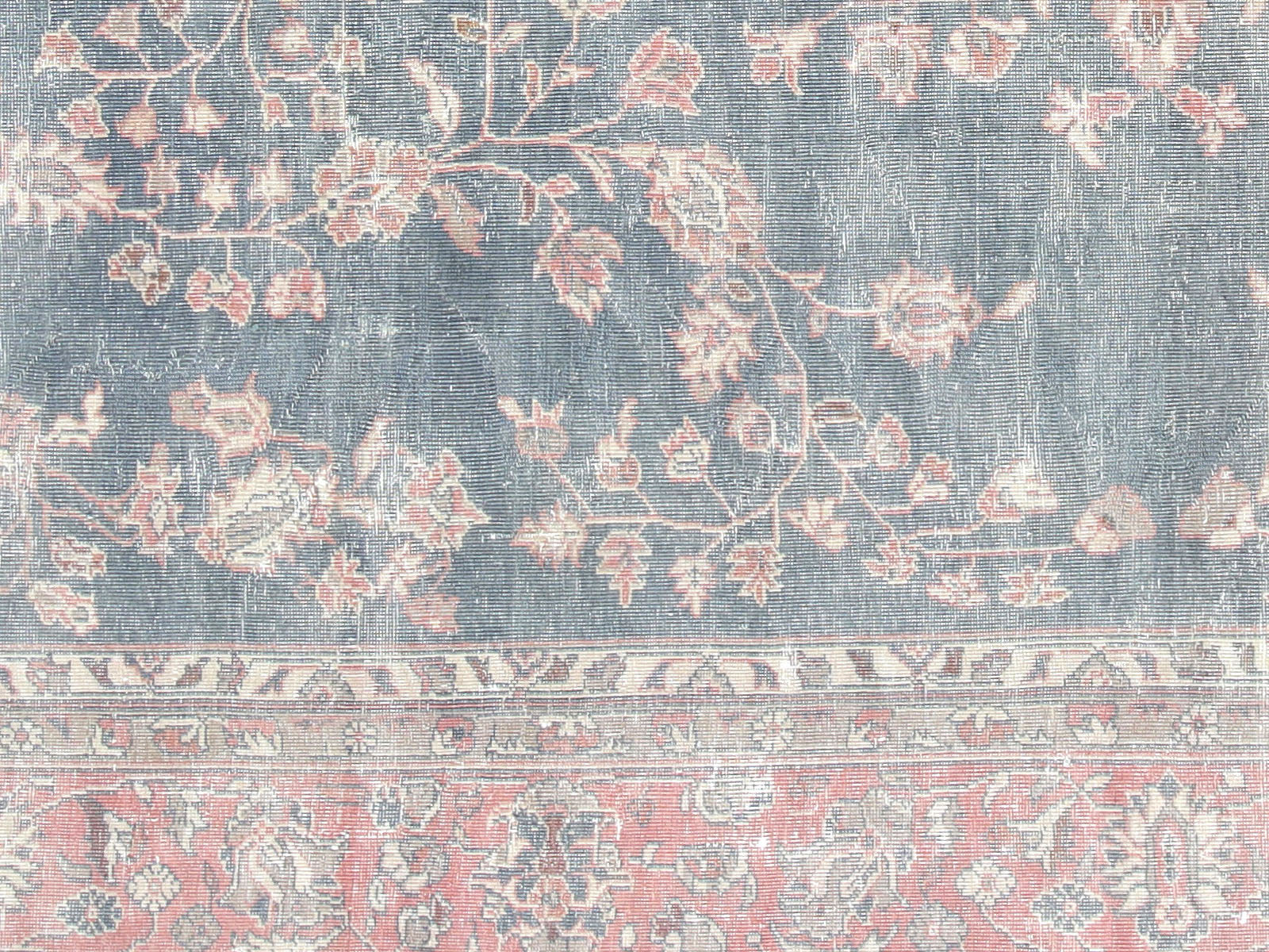 Semi Antique Turkish Oushak Rug - 9'8" x 13'5"