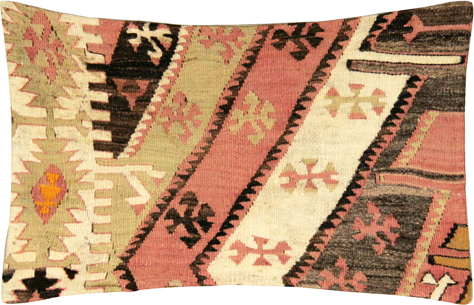 Vintage Turkish Kilim Pillow - 18" x 26"