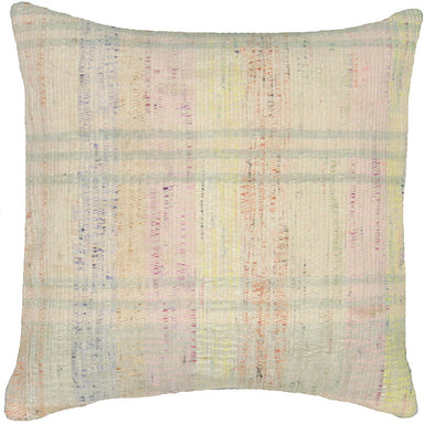 Vintage Turkish Rag Pillow - 15" x 15"