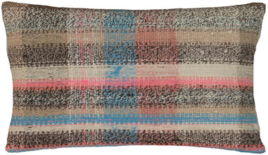 Vintage Turkish Rag Pillow - 11" x 19"
