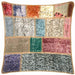 Vintage Turkish OverDyed Patchwork Pillow - 20" x 20"