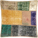 Vintage Turkish OverDyed Patchwork Pillow - 24" x 24"