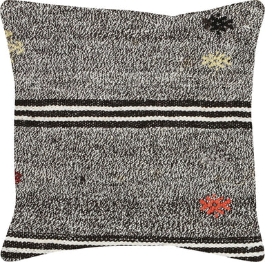 Vintage Turkish Rag Pillow - 16" x 16"