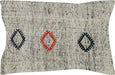 Vintage Turkish Rag Pillow - 16" x 24"