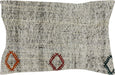 Vintage Turkish Rag Pillow - 16" x 24"