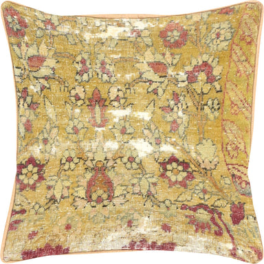 Vintage Persian Kerman Pillow - 16" x 16"