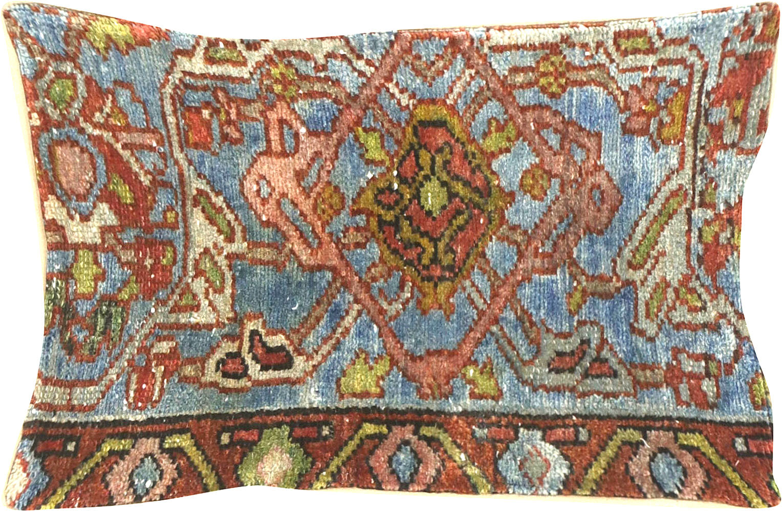 Vintage Persian Melayer Pillow - 12" x 20"