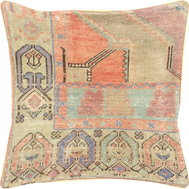 Vintage Turkish Oushak Pillow - 20" x 20"