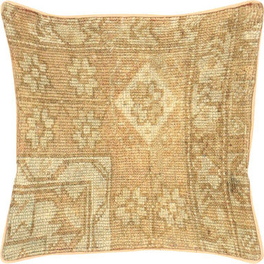 Vintage Turkish Oushak Pillow - 14" x 14"