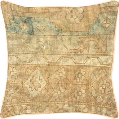 Vintage Turkish Oushak Pillow - 18" x 18"