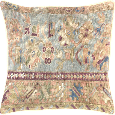 Vintage Turkish Oushak Pillow - 18" x 18"