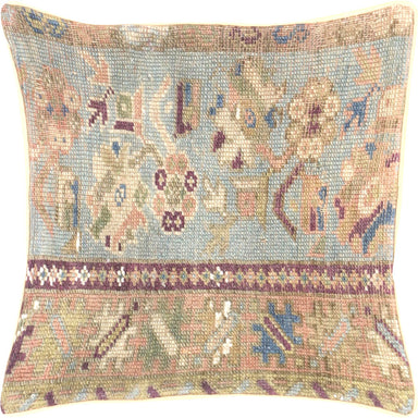 Vintage Turkish Oushak Pillow - 18" x 18"