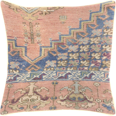 Vintage Turkish Oushak Pillow - 18" x 18"