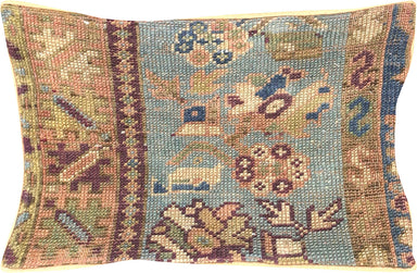 Vintage Turkish Oushak Pillow - 12" x 18"