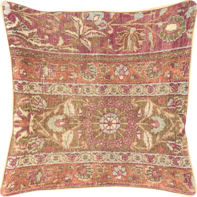 Vintage Persian Meshed Pillow - 20" x 20"