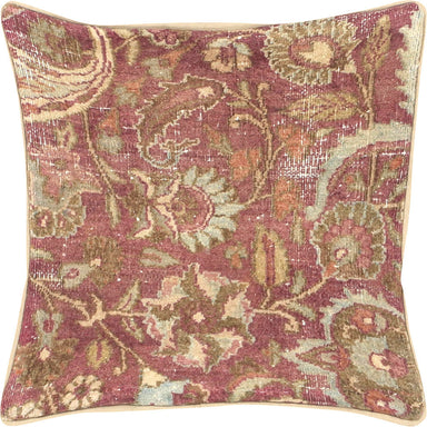 Vintage Persian Meshed Pillow - 16" x 16"